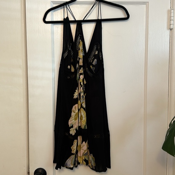 Free people black floral dress - Picture 4 of 4